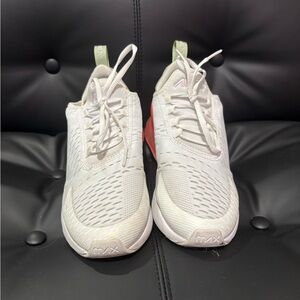 Nike Kids White and Pink Sneakers